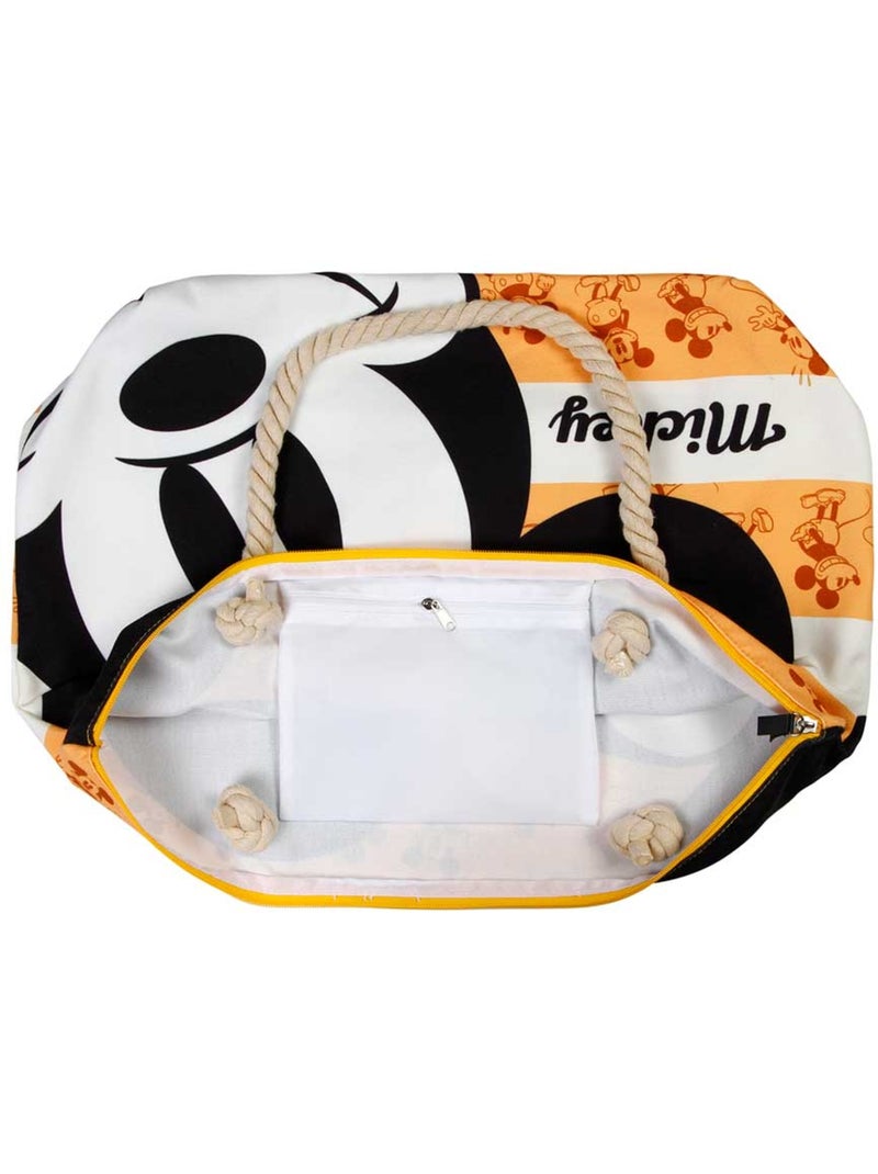 Sac de Plage Soleil - Disney Mickey Mouse Orange - Orange - Taille Unique Orange - Kiabi