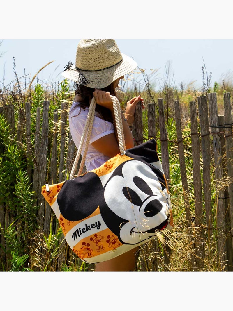 Sac de Plage Soleil - Disney Mickey Mouse Orange - Orange - Taille Unique Orange - Kiabi