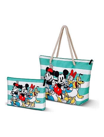 Sac de Plage Soleil - Disney Mickey Mouse Together - Bleu - Taille Unique