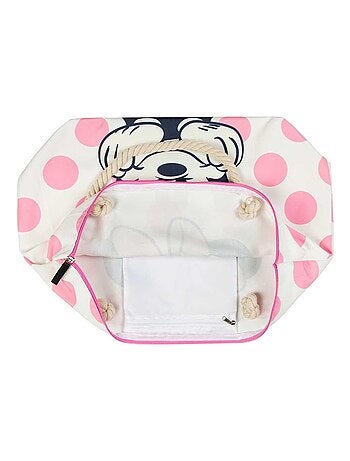 Sac de Plage Soleil - Disney Minnie Mouse Dots - Rose - Taille Unique