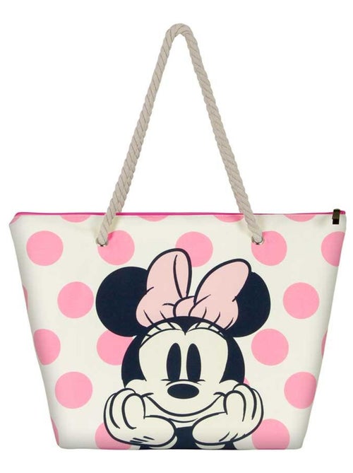 Sac de Plage Soleil - Disney Minnie Mouse Dots - Rose - Taille Unique - Kiabi