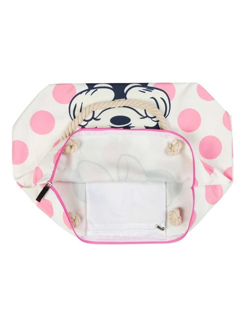 Sac de Plage Soleil - Disney Minnie Mouse Dots - Rose - Taille Unique - Kiabi