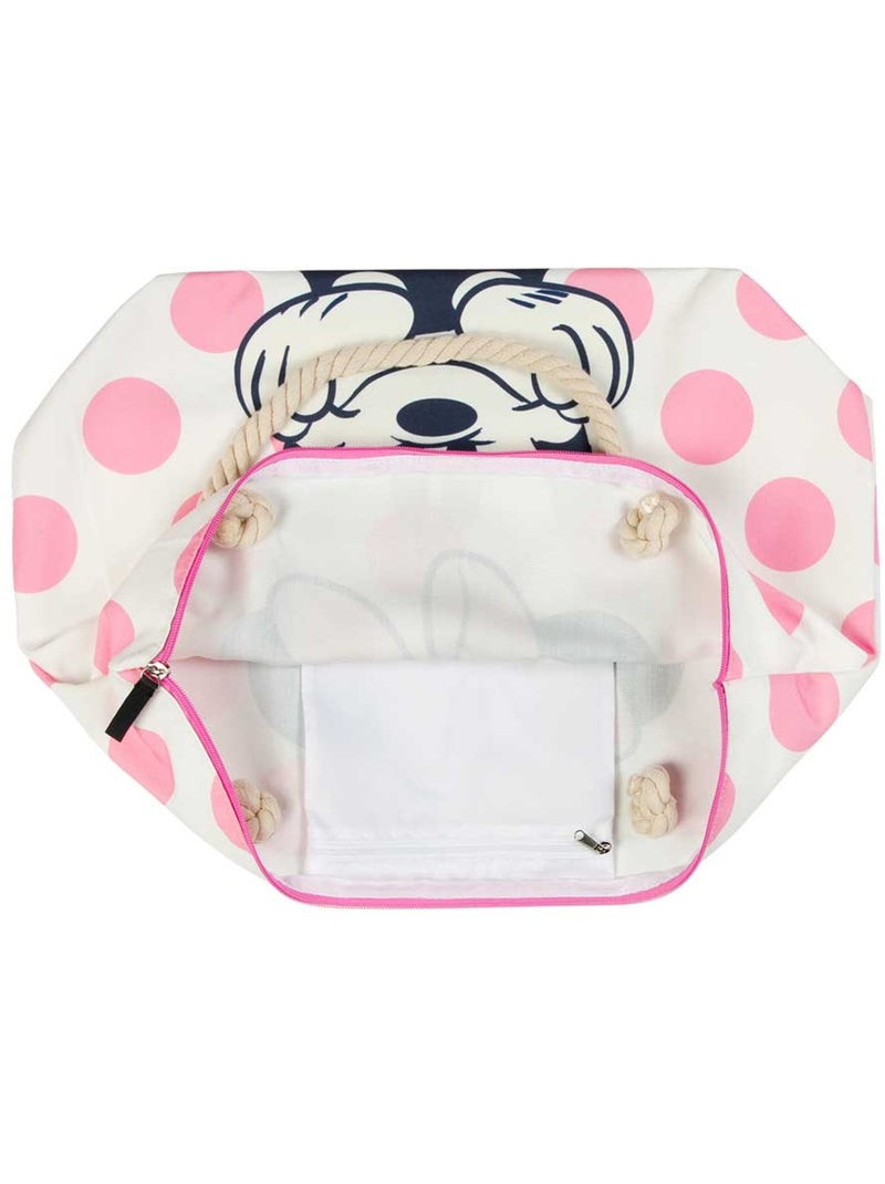 Sac de Plage Soleil - Disney Minnie Mouse Dots - Rose - Taille Unique Rose - Kiabi