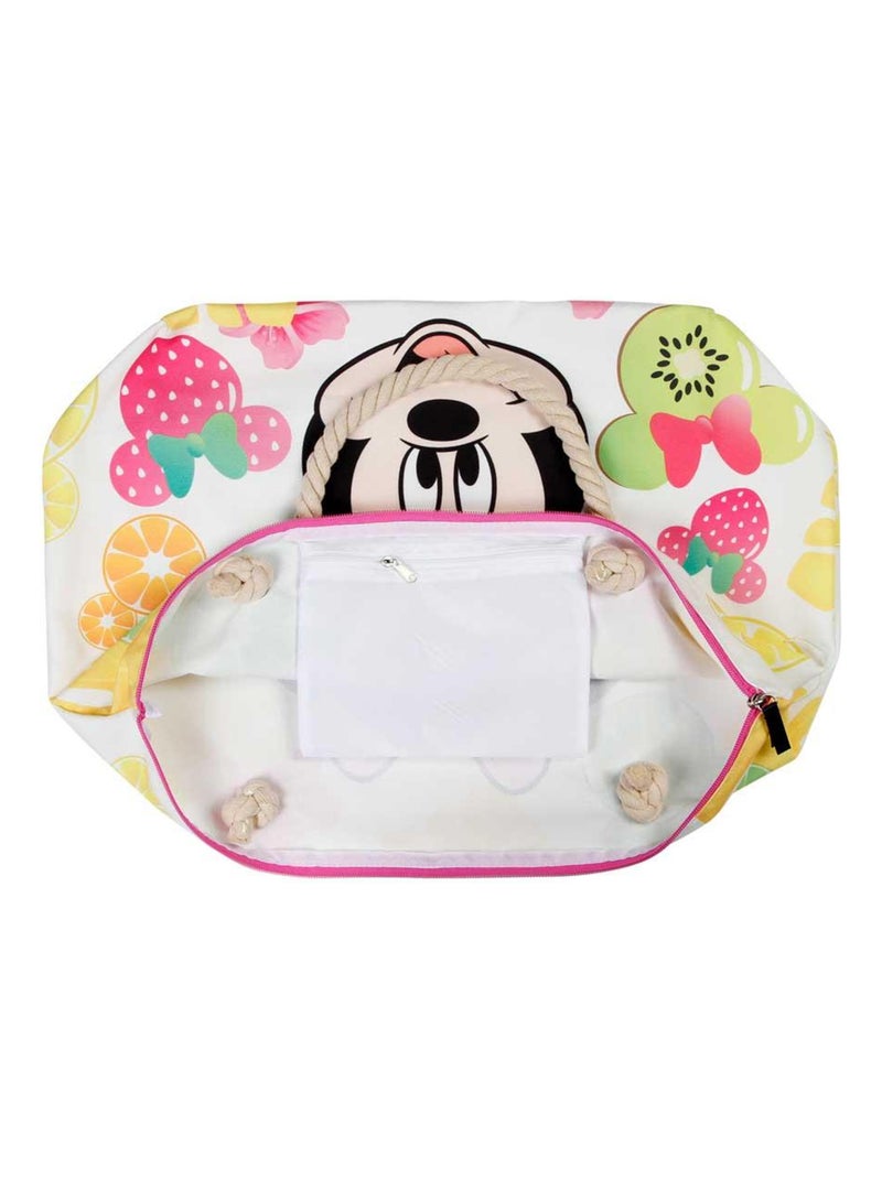 Sac de Plage Soleil - Disney Minnie Mouse Fruits - Multicolore - Taille Unique Multicolore - Kiabi
