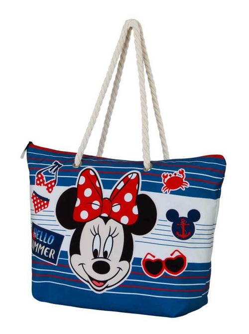Sac de Plage Soleil - Disney Minnie Mouse Summer - Bleu - Taille Unique - Kiabi