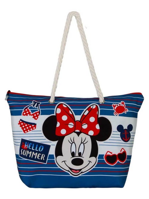 Sac de Plage Soleil - Disney Minnie Mouse Summer - Bleu - Taille Unique - Kiabi