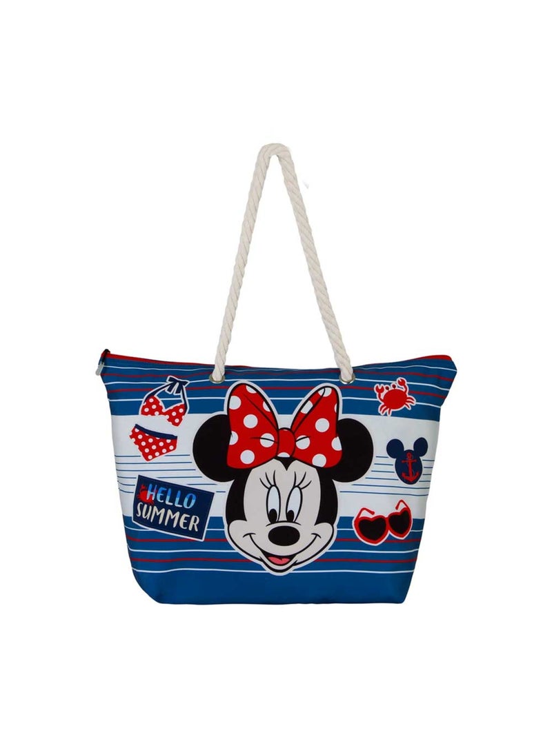 Sac de Plage Soleil - Disney Minnie Mouse Summer - Bleu - Taille Unique Bleu - Kiabi