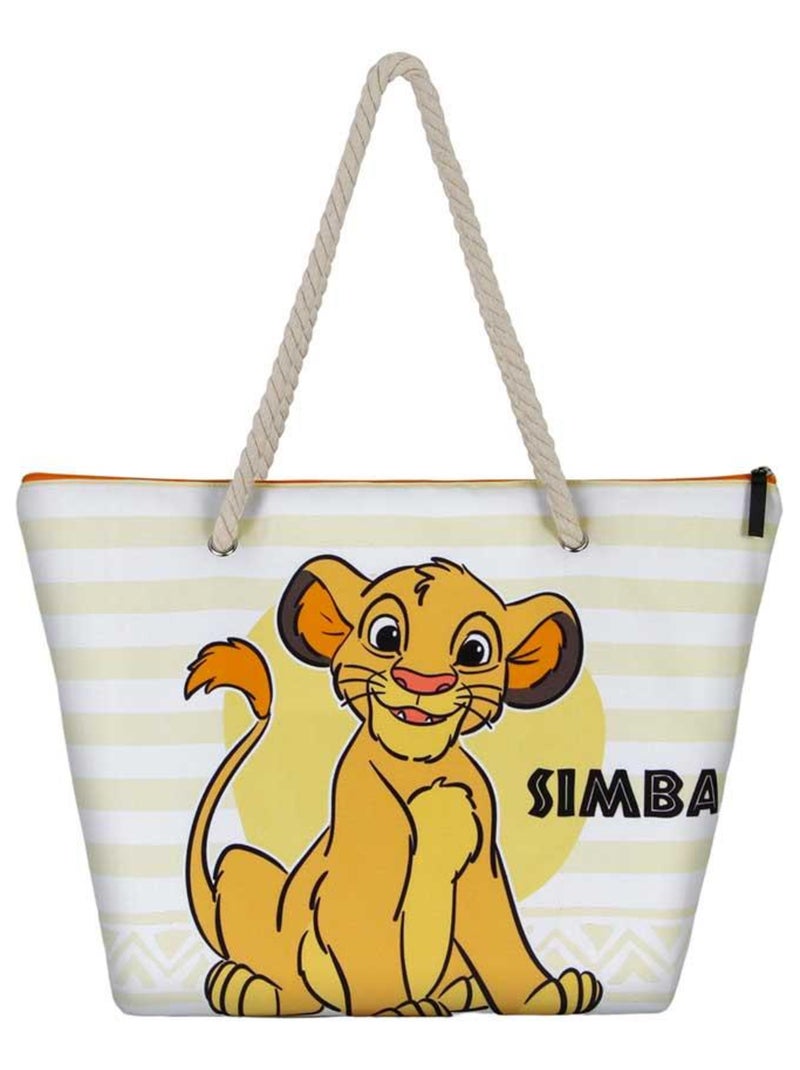 Sac de Plage Soleil - Disney Roi Lion Sunset - Blanc - Taille Unique Blanc - Kiabi