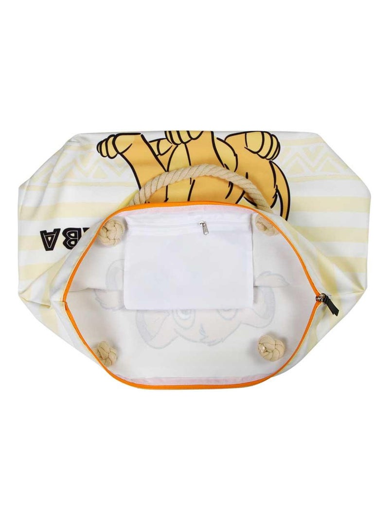 Sac de Plage Soleil - Disney Roi Lion Sunset - Blanc - Taille Unique Blanc - Kiabi