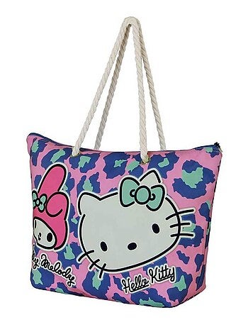 Sac de Plage Soleil - Hello Kitty Safari - Rose - Taille Unique