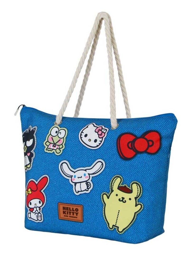 Sac de Plage Soleil - Hello Kitty Stickers Bleu - Kiabi