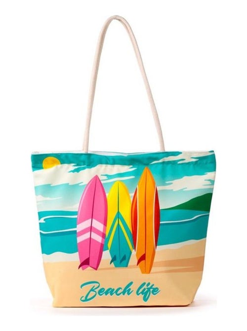 Sac de plage Surf beach life - Kiabi