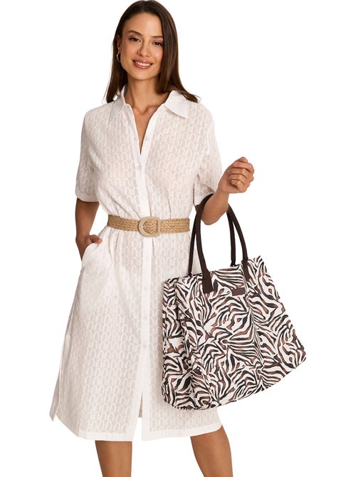 Sac de plage zébré Complementos - Kiabi