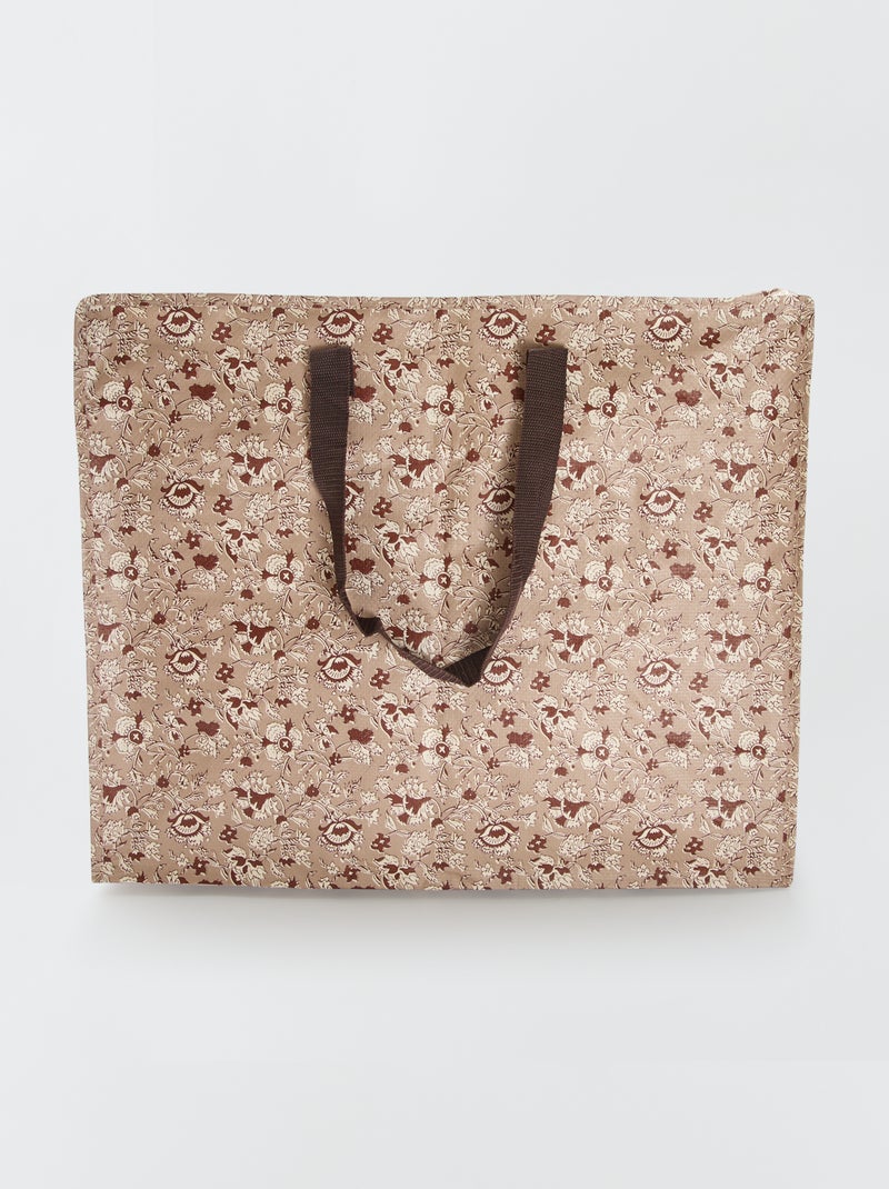 Sac de rangement imprimé Beige - Kiabi