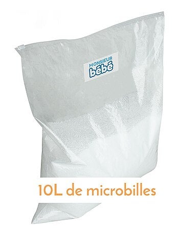 Sac de recharge microbilles avec fermeture zippée - Monsieur Bébé
