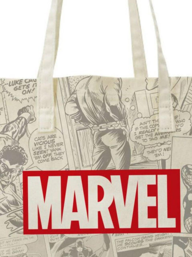 Sac de shopping - Logo Marvel Rose - Kiabi