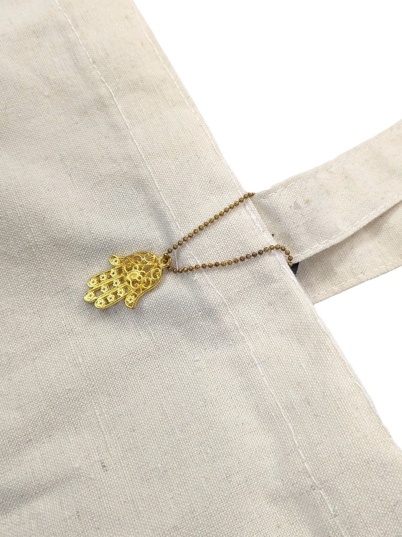 Sac de shopping FATMA main de Fatma Blanc - Kiabi
