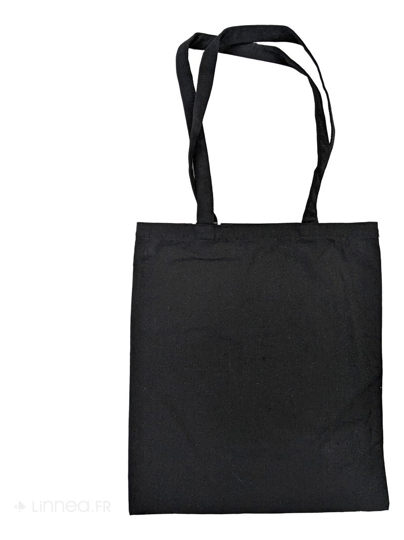 Sac de shopping FATMA main de Fatma Noir Blanc - Kiabi