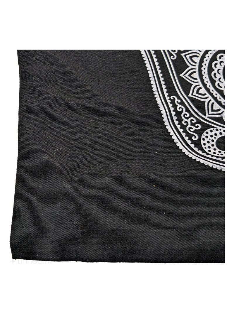 Sac de shopping FATMA main de Fatma Noir Blanc - Kiabi