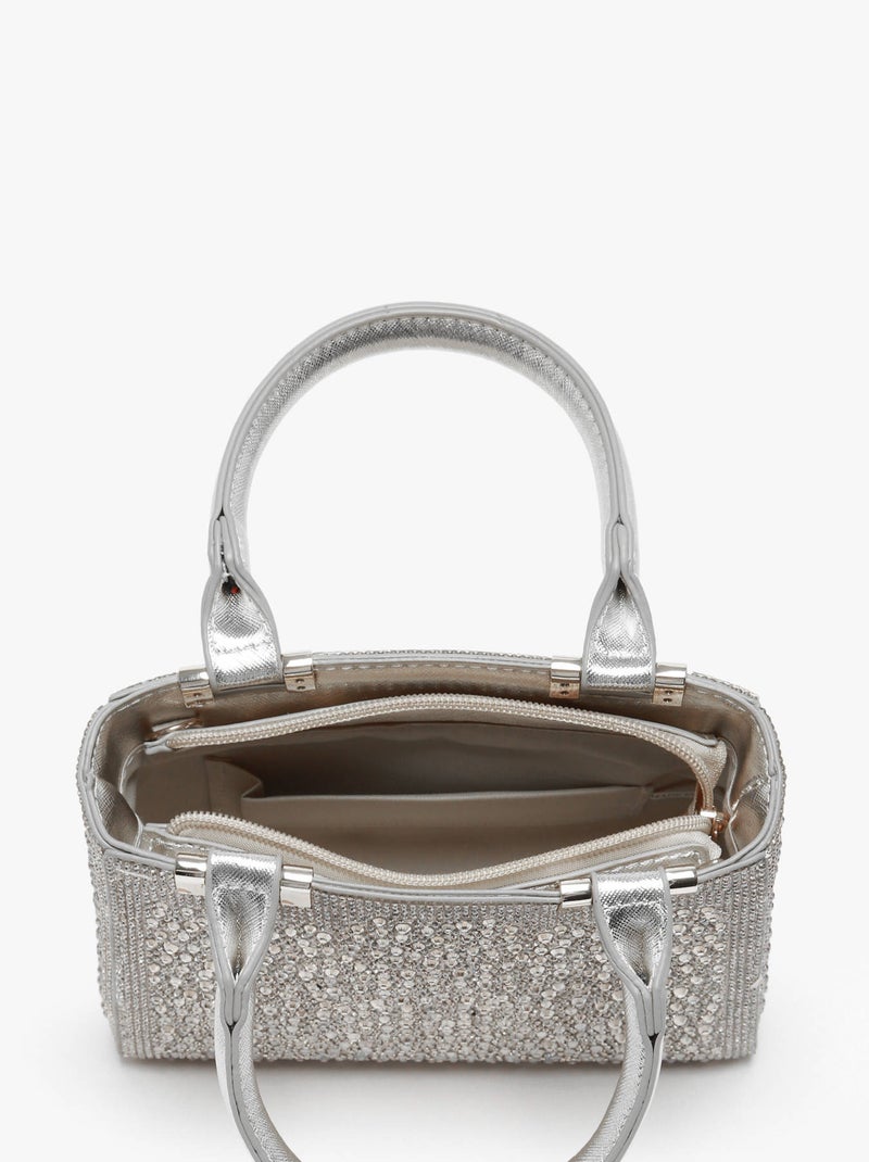 Sac De Soirée Miniprix Synthetique Argent - Kiabi