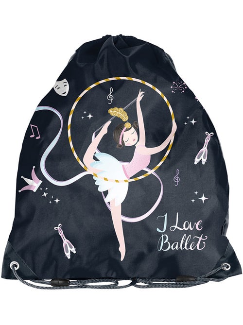 Sac de sport à cordon Paso pour chaussures ballerine 38 x 34 cm - Kiabi Sac de sport à cordon Paso pour chaussures ballerine 38 x 34 cm - Kiabi