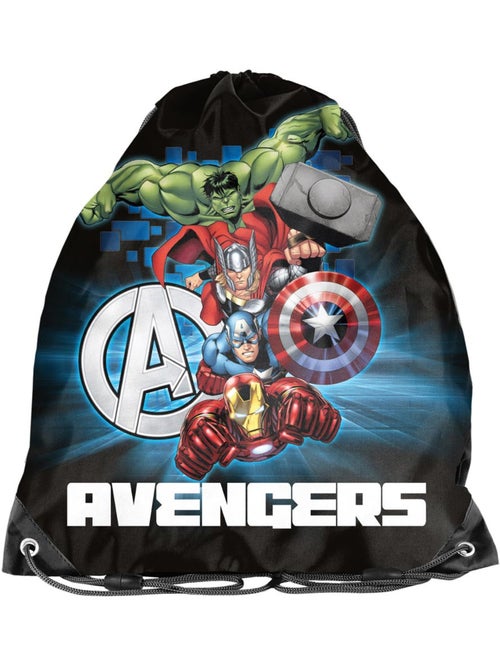 Sac de sport à dos à cordon Avengers 'AVENGERS' – 38 x 34 cm – AVENGERS - Kiabi