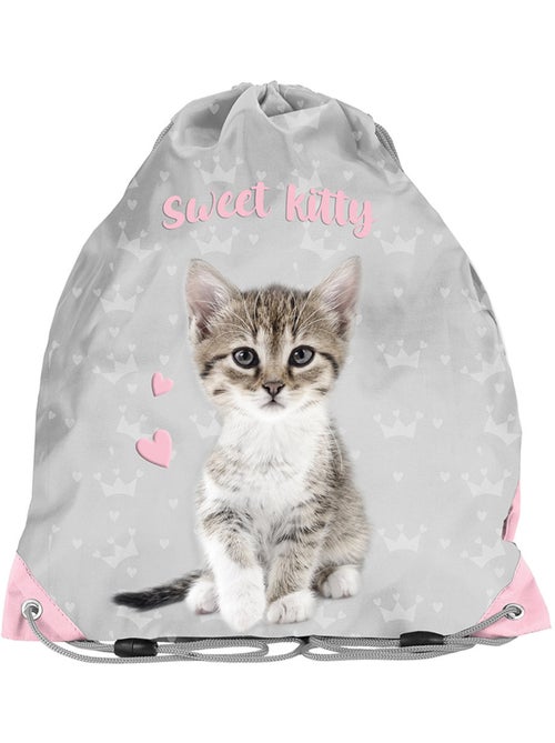 Sac de sport à dos avec cordons Cat Sweet Kitty 38 cm La boutique des toons - Kiabi Sac de sport à dos avec cordons Cat Sweet Kitty 38 cm La boutique des toons - Kiabi