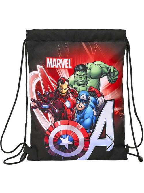Sac de sport avec cordons 'Avengers' imprimé super-héros 34 x 26 cm AVENGERS - Kiabi
