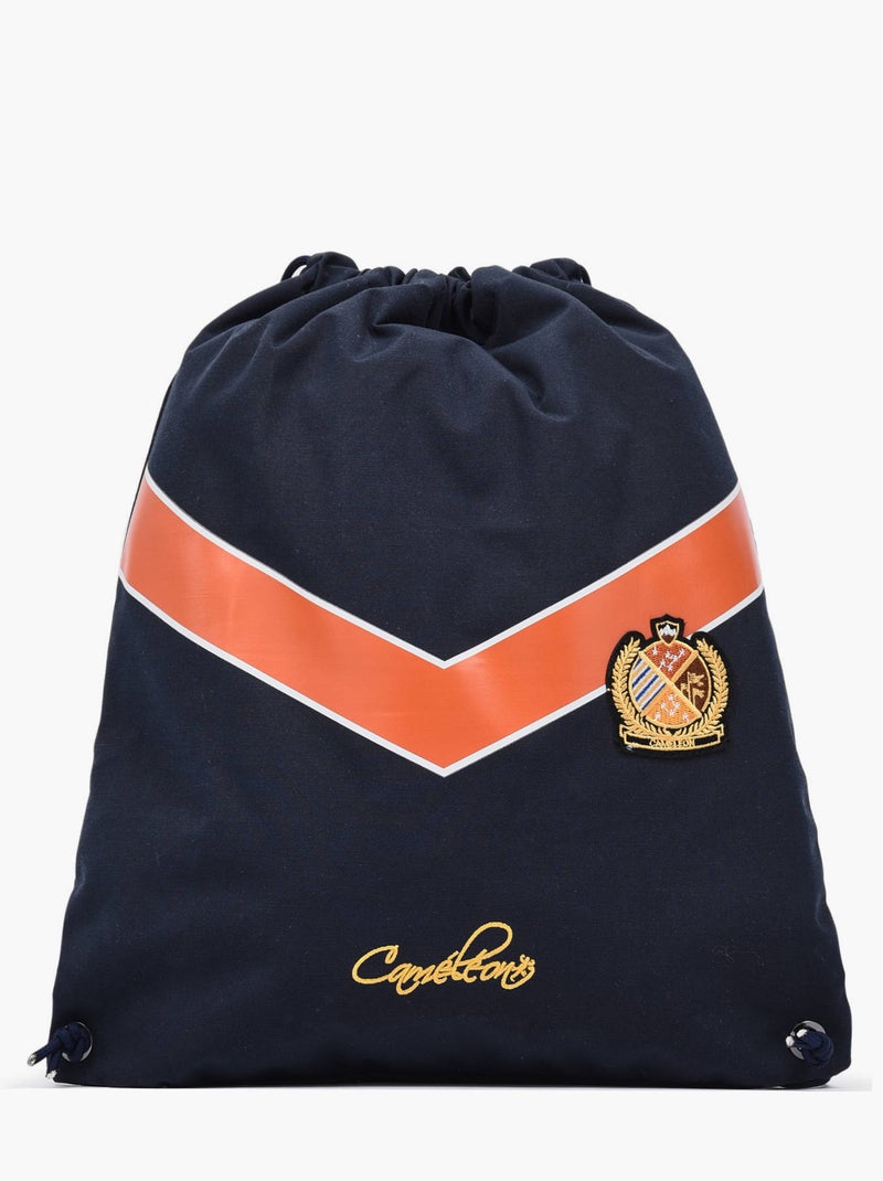 Sac De Sport Cameleon Polyester Bleu Orange Blanc - Kiabi