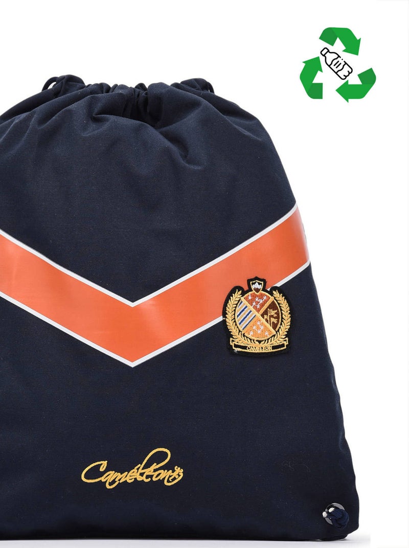 Sac De Sport Cameleon Polyester Bleu Orange Blanc - Kiabi