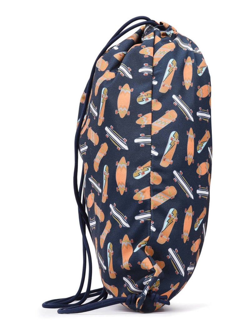 Sac De Sport Cameleon Polyester Bleu Orange Bleu - Kiabi