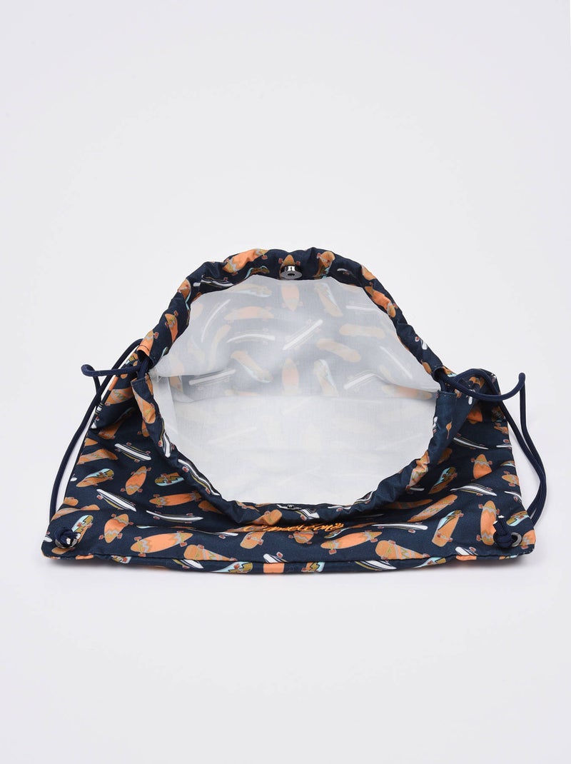 Sac De Sport Cameleon Polyester Bleu Orange Bleu - Kiabi