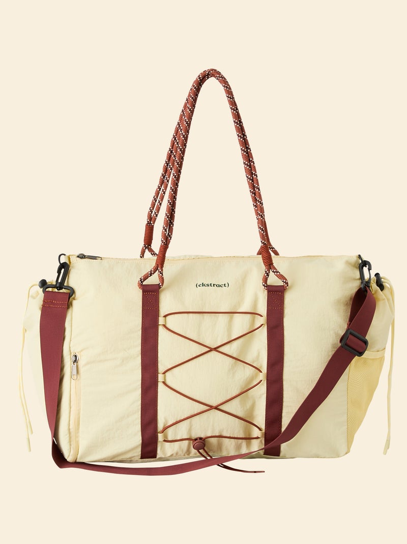 Sac de sport (ekstract) avec poches extérieures et rangement chaussures Jaune - Kiabi