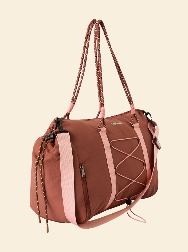 Sac de sport (ekstract) avec poches extérieures et rangement chaussures Marron - Kiabi