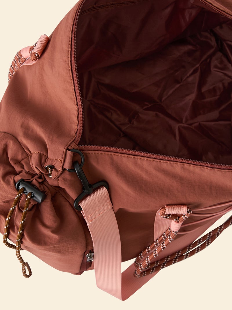 Sac de sport (ekstract) avec poches extérieures et rangement chaussures Marron - Kiabi