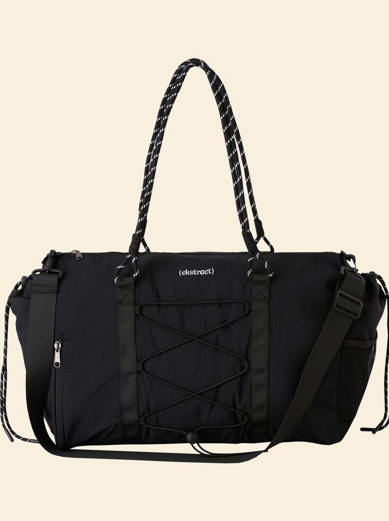 Sac de sport (ekstract) avec poches extérieures et rangement chaussures Noir - Kiabi