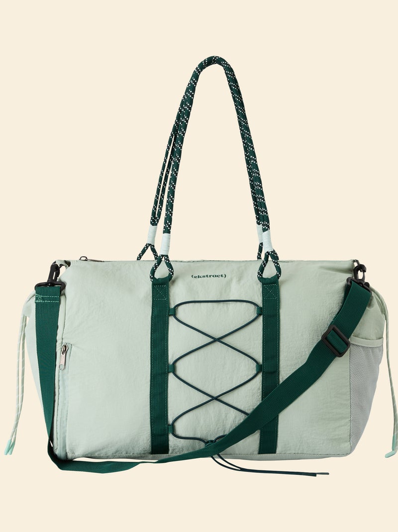Sac de sport (ekstract) avec poches extérieures et rangement chaussures Vert - Kiabi