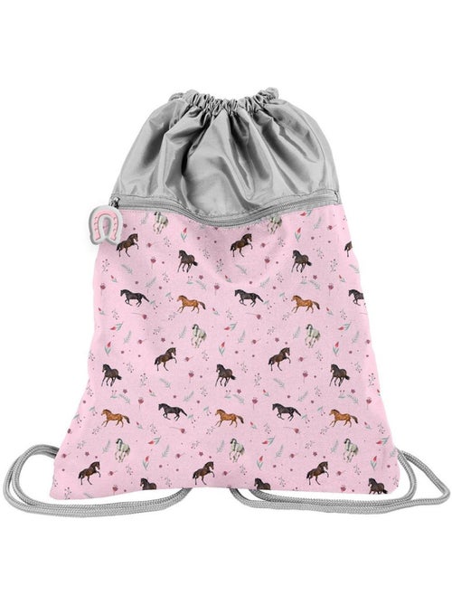 Sac de sport enfant CHEVAL avec cordons type sac à dos – 45 x 34 cm - Kiabi