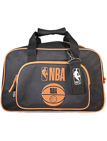 Sac de sport enfant garçon NBA noir et orange 1 compartiment