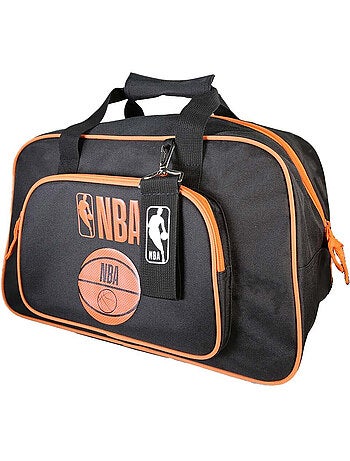 Sac de sport enfant garçon NBA noir et orange 1 compartiment