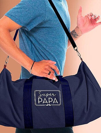 Sac de sport Super Papa marine