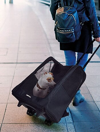 Sac de transport à roulettes pour chien et chat