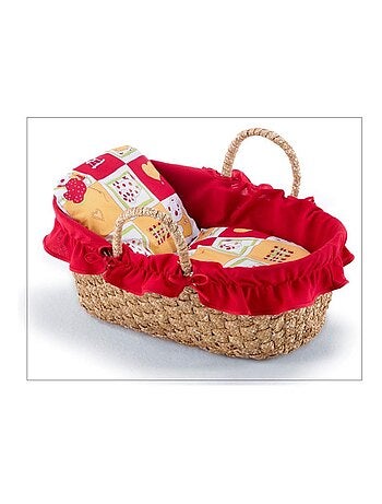 Sac de transport pour poupées 45 cm rouge