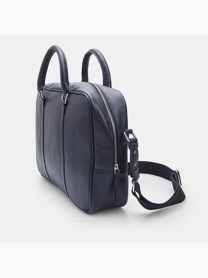 Sac de travail pour homme en cuir Noir - Kiabi