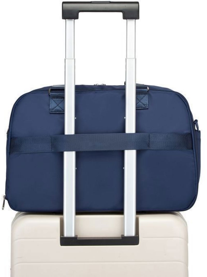 Sac de voyage 24x28x43 cm grande capacité bandoulière trolley Bleu - Kiabi