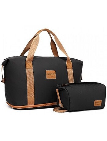 Sac de voyage 36 l compartiments secs et humides avec trousse - kono
