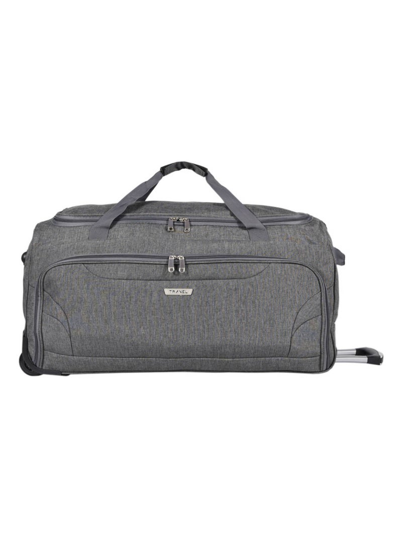 Sac De Voyage À Roulettes Snow Travel Polyester Blanc Gris - Kiabi