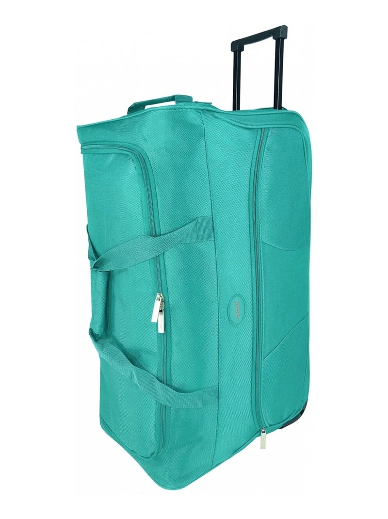 Sac de voyage avec roulettes 67L  64cm Bleu - Kiabi
