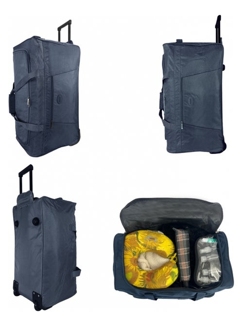 Sac de voyage avec roulettes 70L  64cm - Kiabi