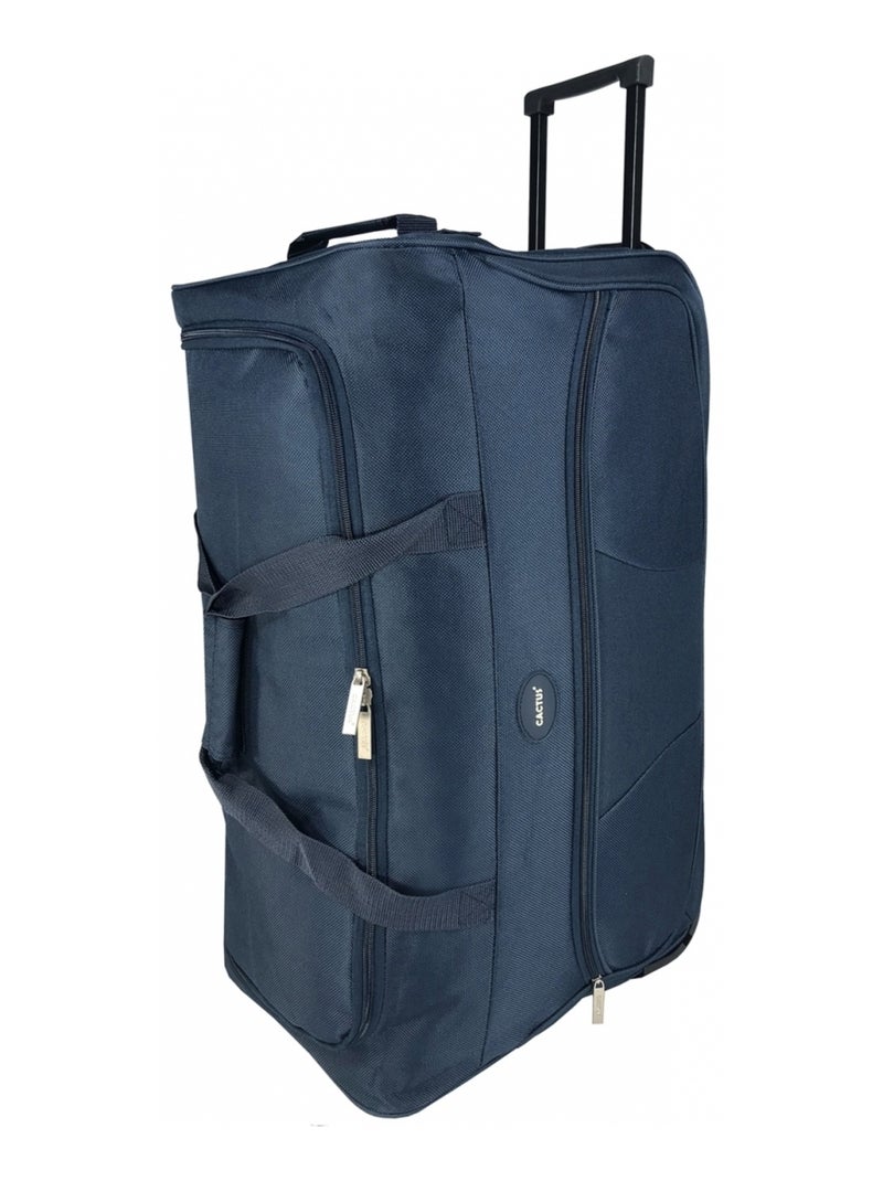 Sac de voyage avec roulettes 70L  64cm Bleu foncé - Kiabi
